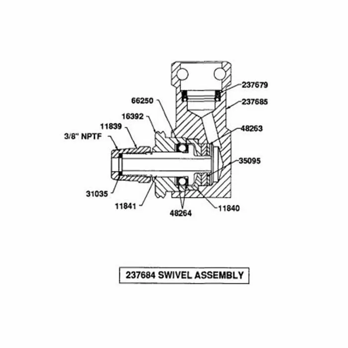 Model 237684 90 Degree LG Swivel - Lincoln Industrial | LPT Systems