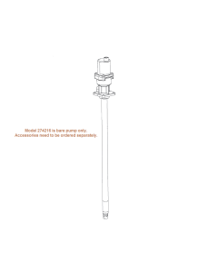 Lincoln model 274216 Air Operated High Pressure Grease Pump for 120 lb drum