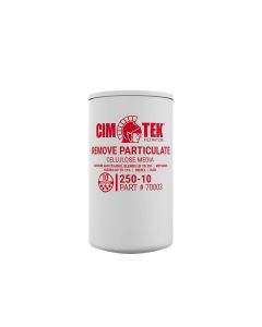 Cim-Tek 70003 Model 250E-10 Particulate Filter, 3/4" Flow,
