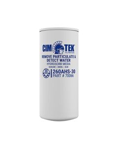 Cim-Tek 70066 260AHS-30 Spin-On Filter, Removes Particulates & Detects Water (12 PACK)